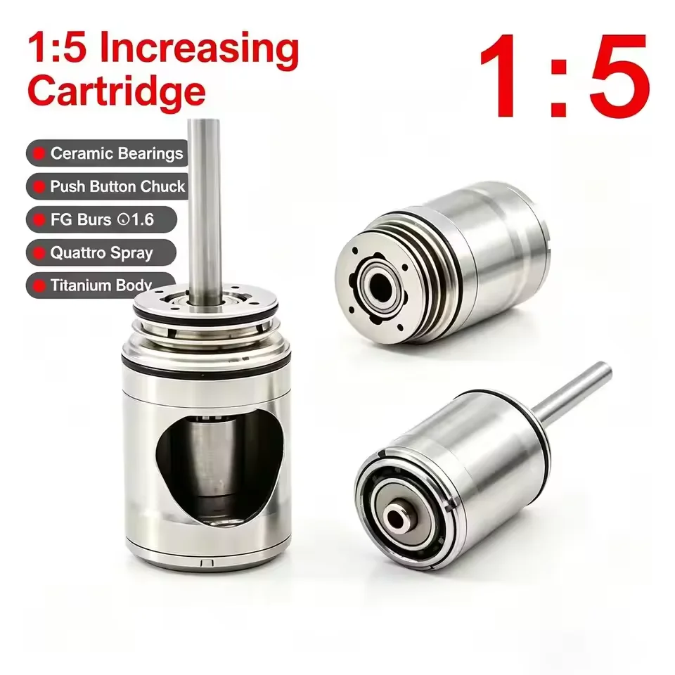 Dental Handpiece Spare Part 1:5 Cartridge for Standard Head NSK Ti-MAX X95 X95L 1:5 LED Contra Angle