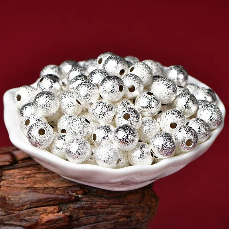 Silver Frosted Spacer Bead Single Bead DIY