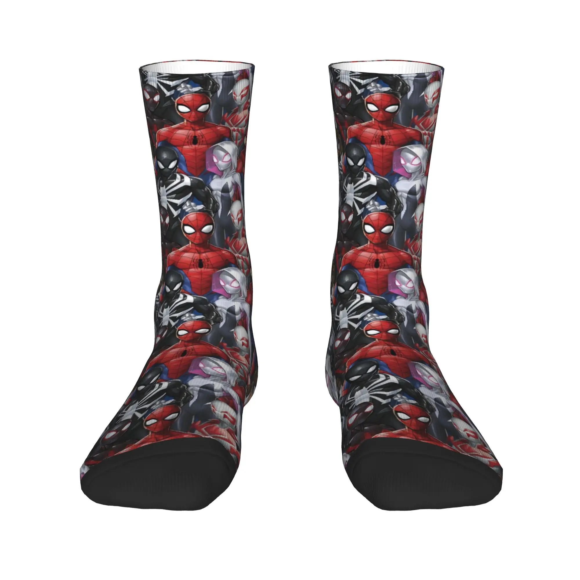 Spider Man Repetitive pattern Stockings  Leisure Socks Men Comfortable Socks Autumn Climbing Design Non Slip Socks Gift