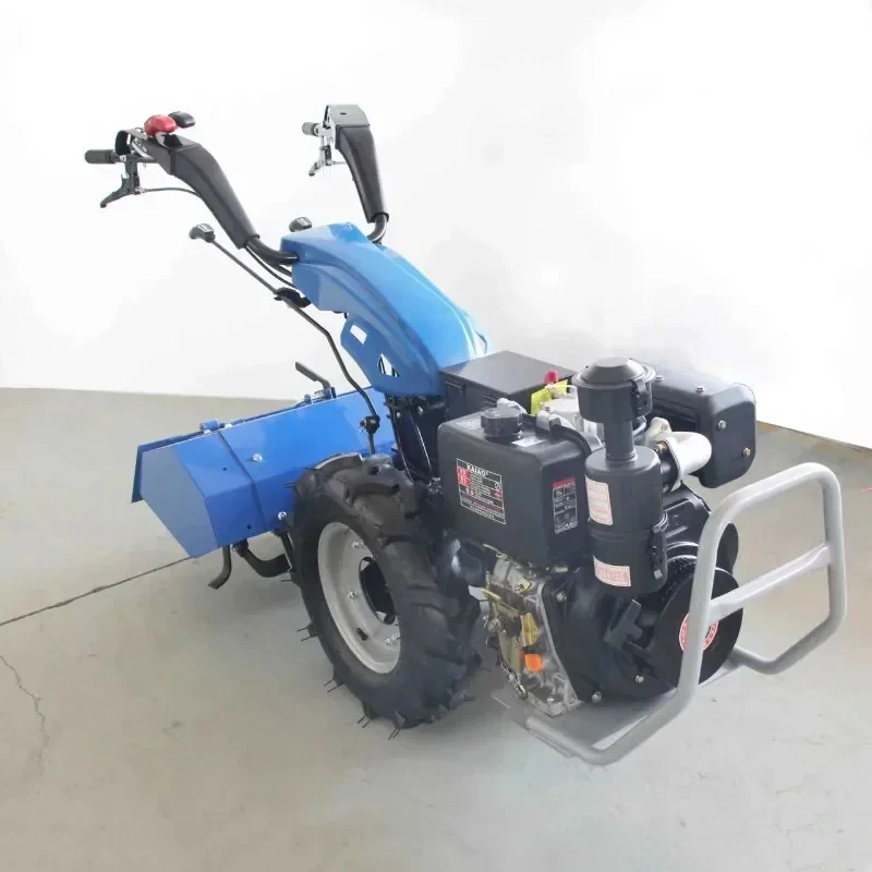 

(Sea transport) furrow fertilizer backfill weeding rotary tiller rice and wheat harvesting multifunctional small rotary tiller