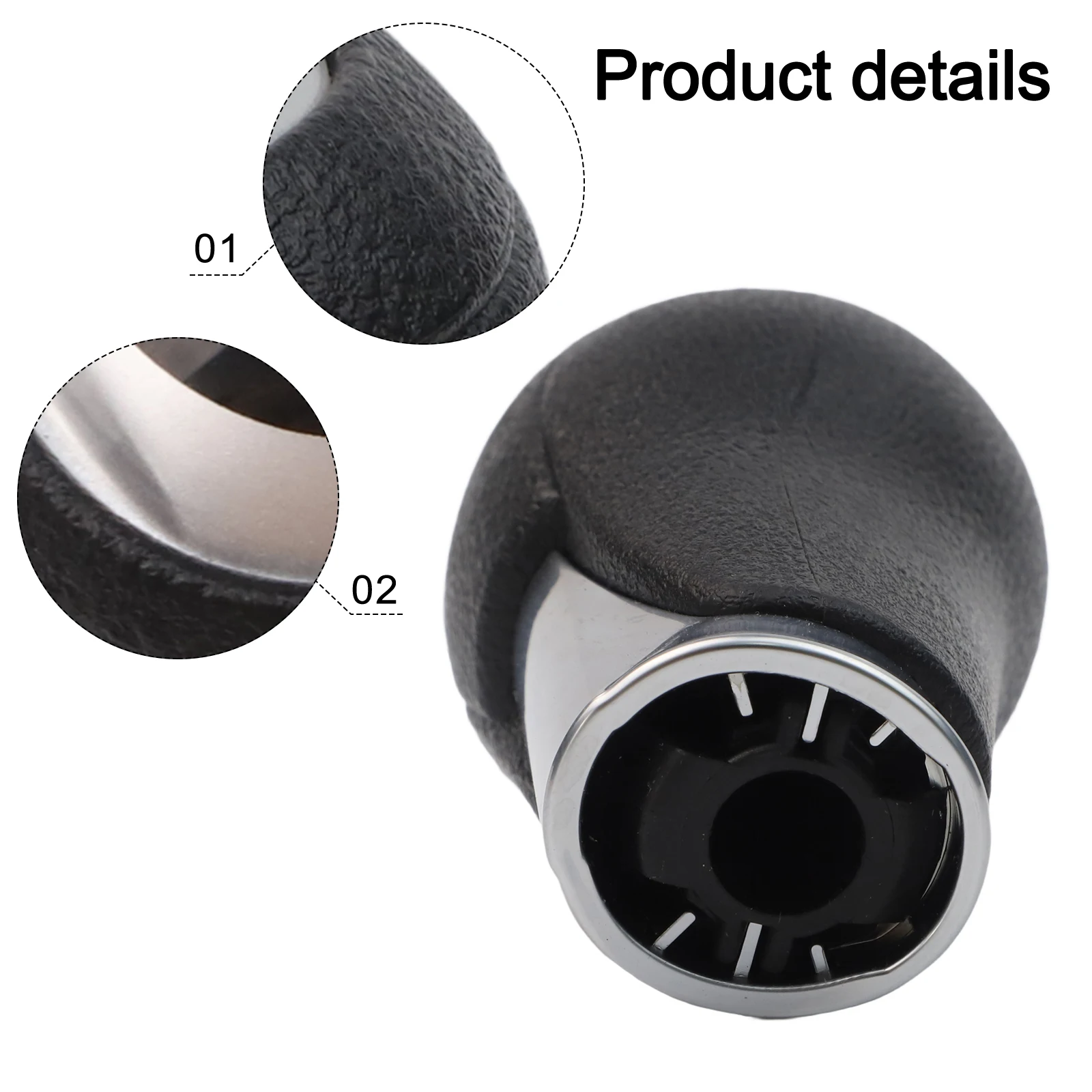 

Black Manual Transmission Knob Gearbox Part Sleek Shift Knob Enhanced Driving Experience High Universality Fitment