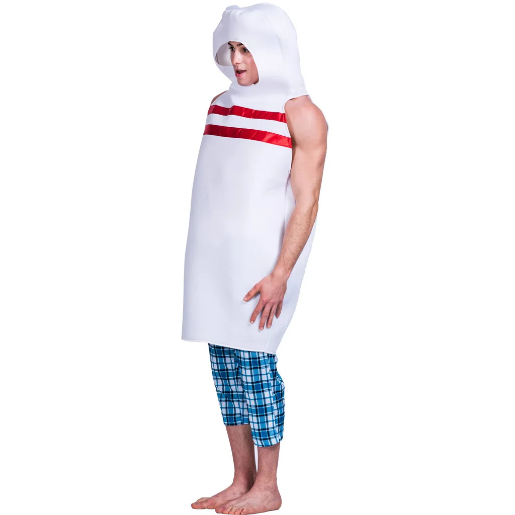 Halloween Bowling Cosplay Costume – Funny Couple/Adult Pin & Ball Outfit Set for Party Night