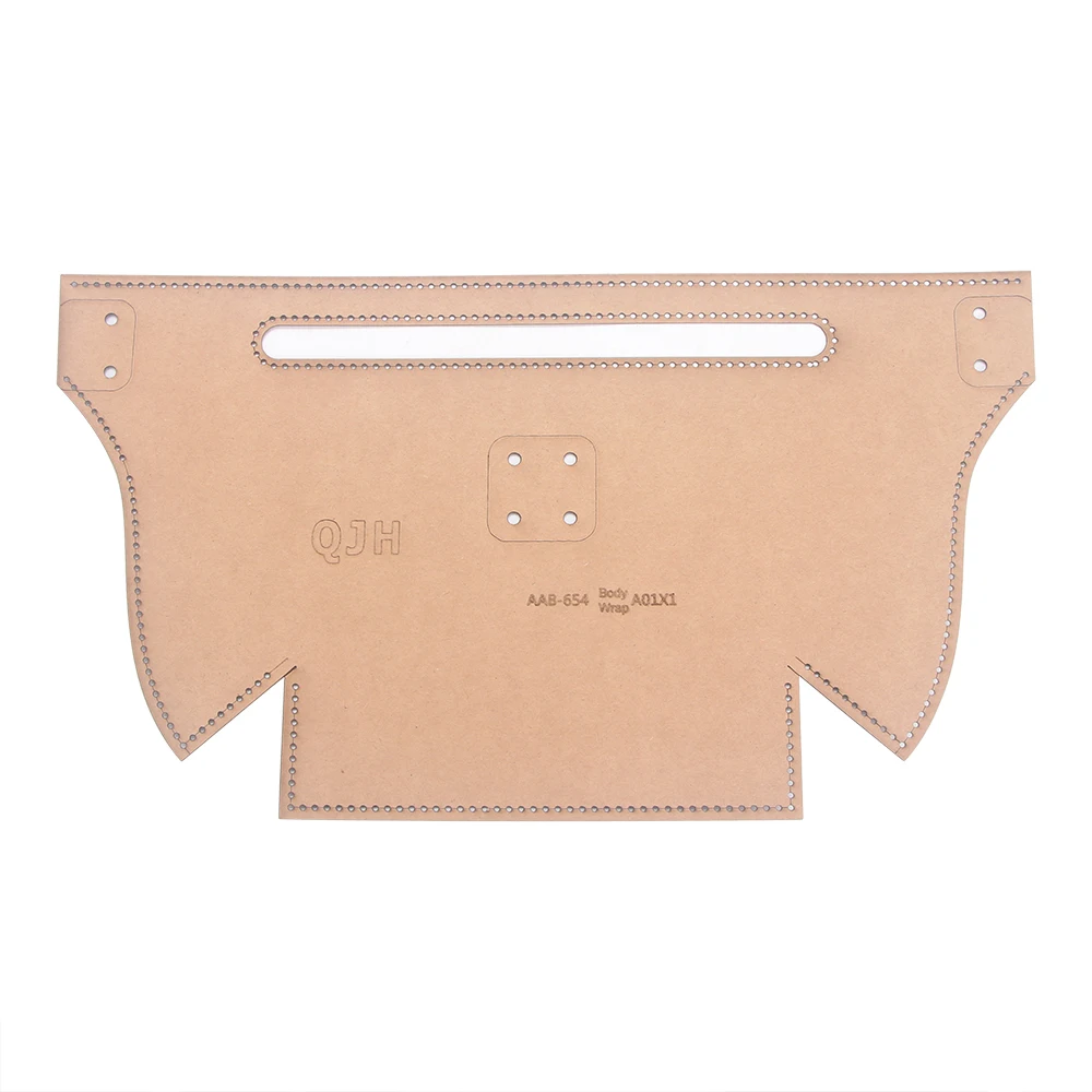 Handmade Leather Craft DIY Chest Bag Waist Bag Kraft Paper Template Design Pattern Acrylic Free Cutting Cardboard Template