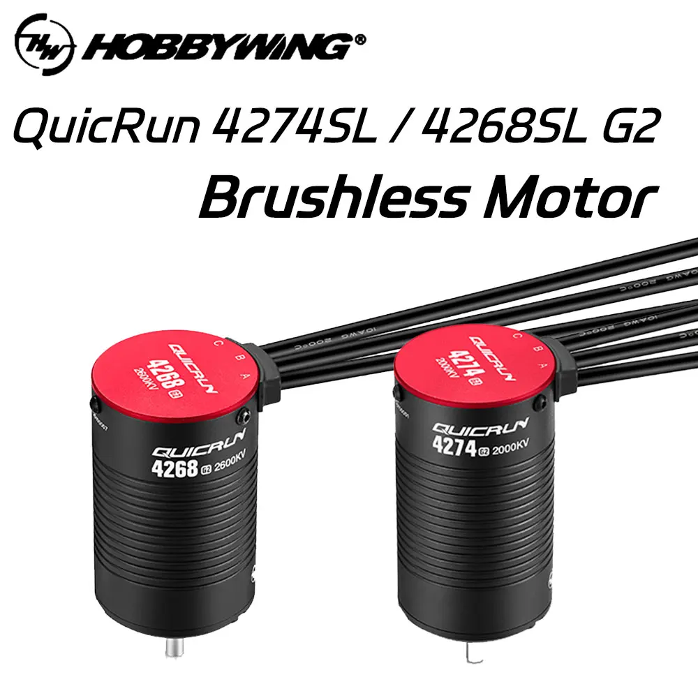 HOBBYWING QuicRun WP 8BL150 G2 150A 4274 2000KV 4268 2600KV Brushless ESC Motor Combo for 1/8 RC Model Car Buggy Accessories