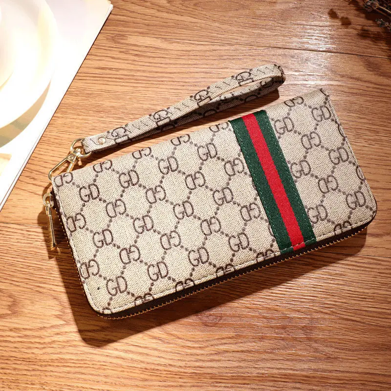 Multi-Color Ladies Simple Elegant Multi-Functional Clutch Wallet Card Holder Document Case - Handbag for Women