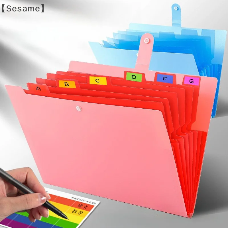 

A4 Size Expanding File Folder 5 Pocket Folders For Documents Stationery Portable Paper Organizer For School Office Supplies