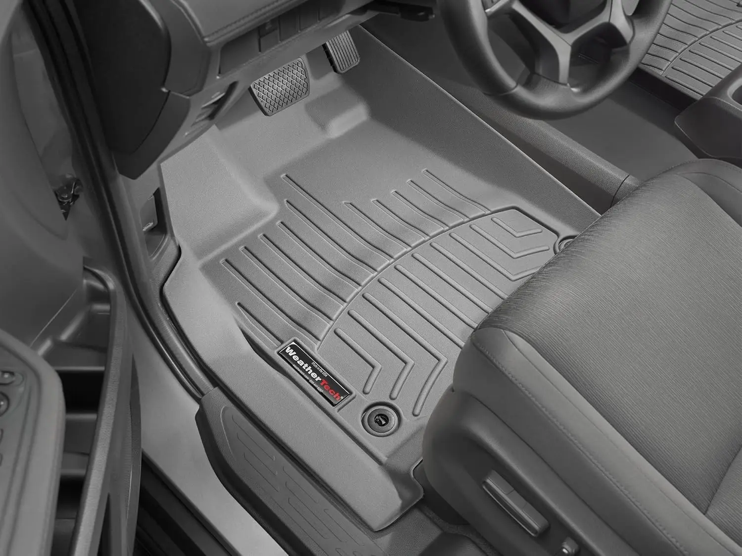 Ford Transit 1st Row All - Weather Custom - Fit Floor Liners, Black TPE Material