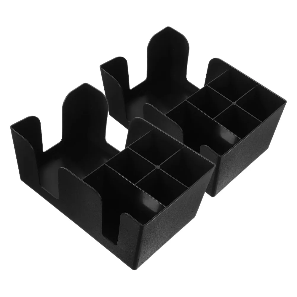 

2 Pcs Storage Box Boxes Countertop Sugar Bag Holder Packet Organizer Tea Organizers House Desktop Pp Coffee