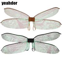 Women Girls Forest Fairy Wings Dragonfly Elastic Straps Wings Costume Accessories for Halloween Party Cosplay Stage Performance