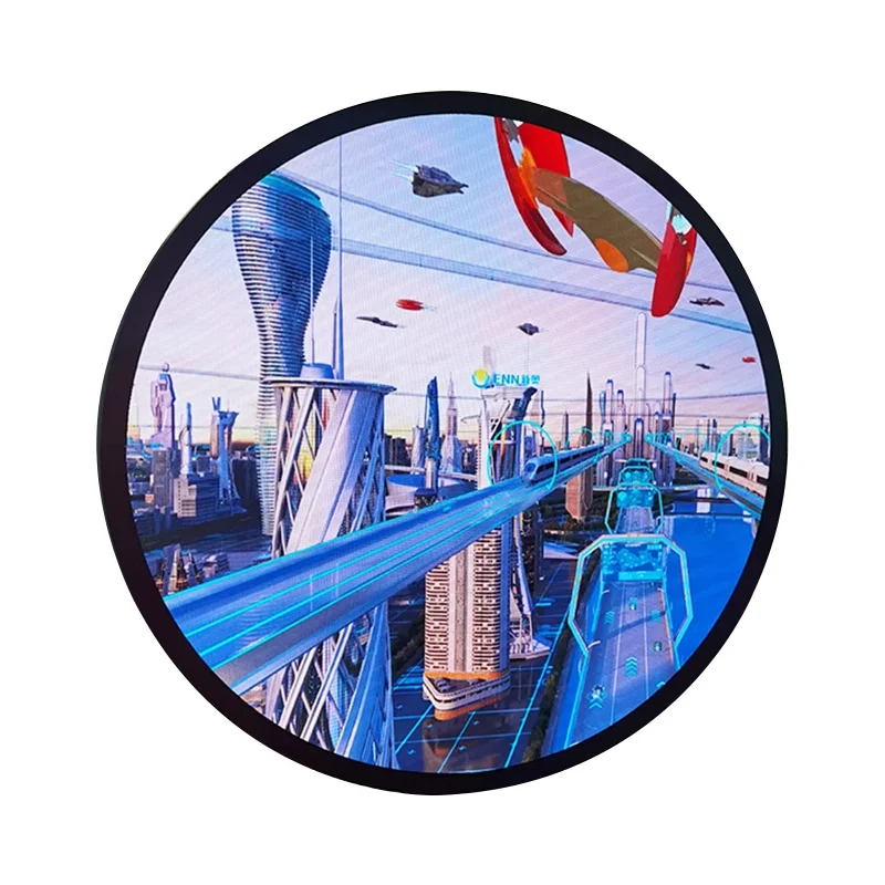 High Gray P2.5  Indoor Round LED Video Display Single Side Flat Round LED Wall LED Round Display Screen