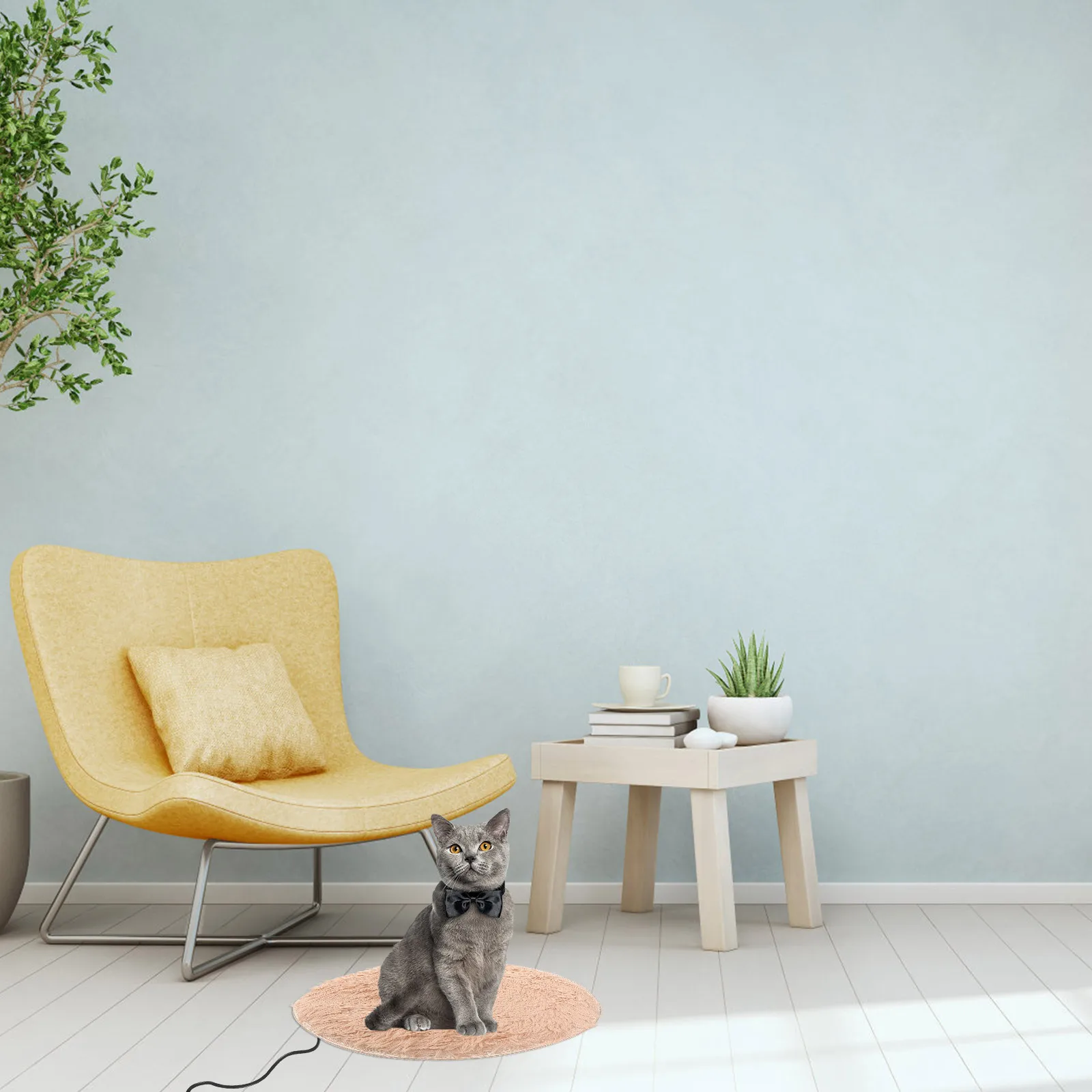 

Minkissy 15.7 Inch USB Heated Pet Bed Mat Soft Warm Anti-Bite Scratch Pad for Cats Dogs Winter Comfort