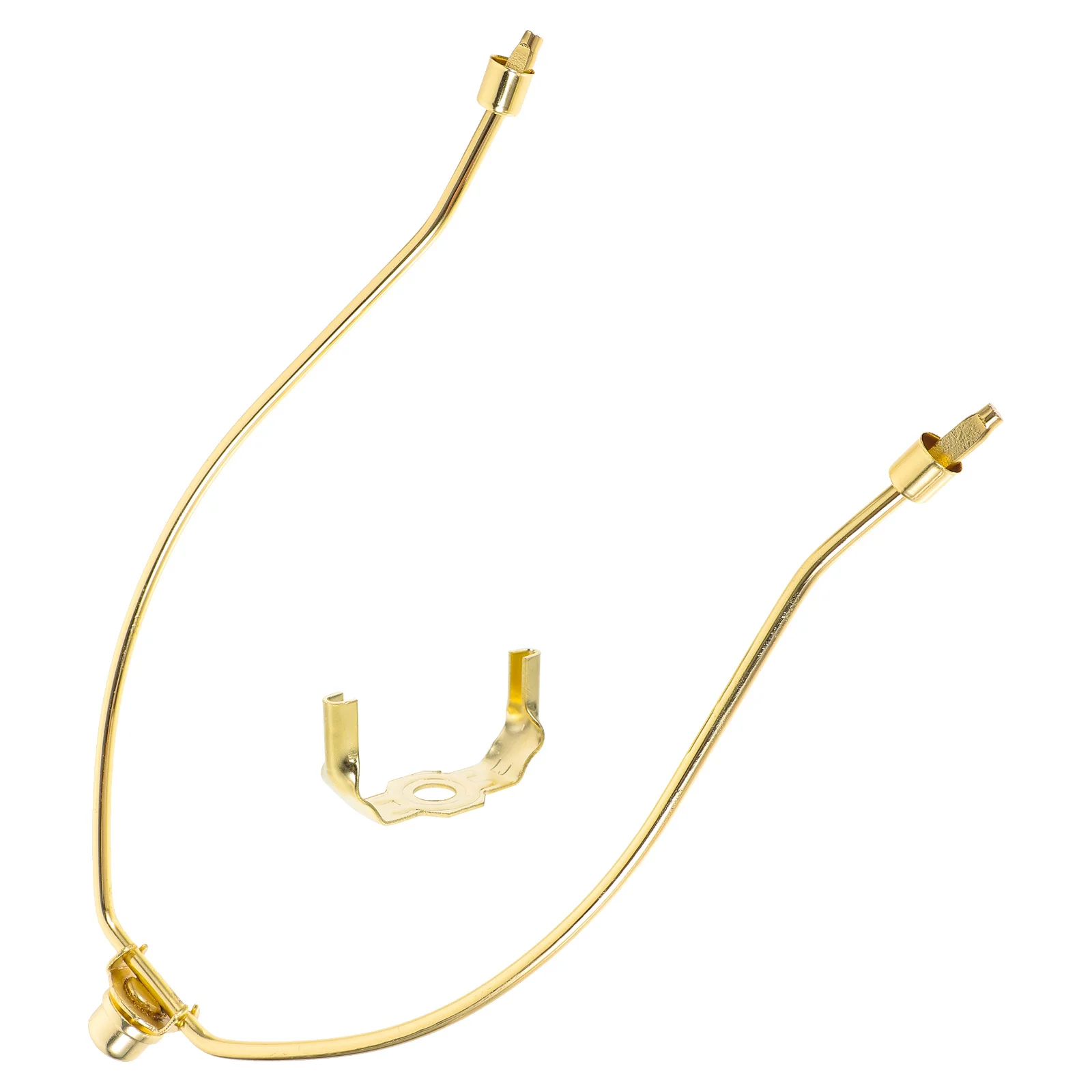 عاكس الضوء قوس دعم قوي مادة الحديد دائم تصميم أنيق الطابق الجدول مصباح طقم تصليح غطاء المصباح عدة #5