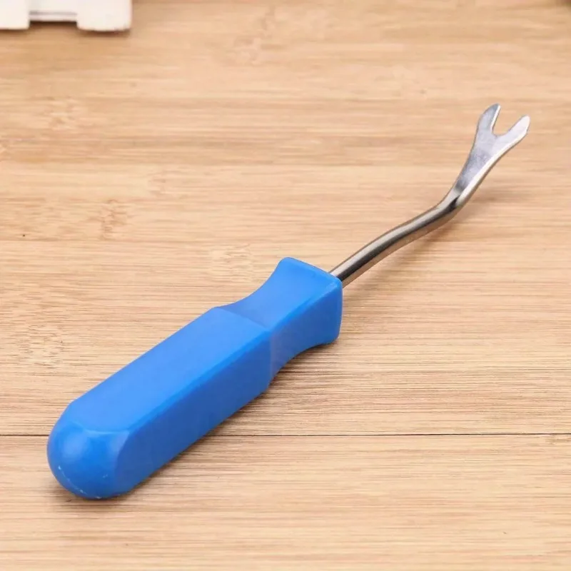 Car Door Panel Sheep Horn Nail Puller Buckle Fastener Remover Wiring Screwdriver 4 Inch Pry Bar Auto Interior Disassembly Repair