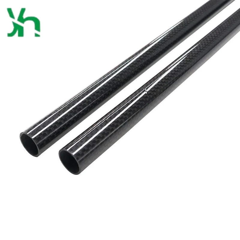カスタム高強度精密3Kカーボンファイバー丸管、直径5～40mm、輸入フルカーボン中空管