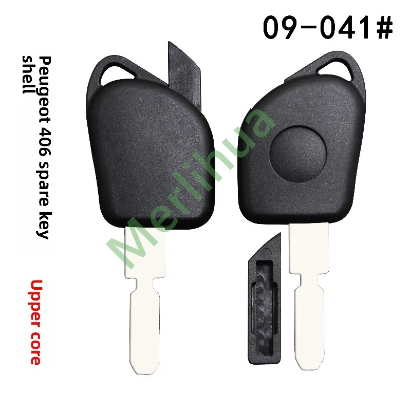 FOR Peugeot 406 Car Chip Remote Key Fob Shell Replacement Secondary Key Housing Case With Extractable Inner Core