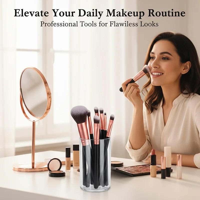 16PCS Soft Fluffy Makeup Brushes Set for Women Foundation Blush Powder Eyeshadow Blending Cosmetic Beauty Tools Christmas Gift