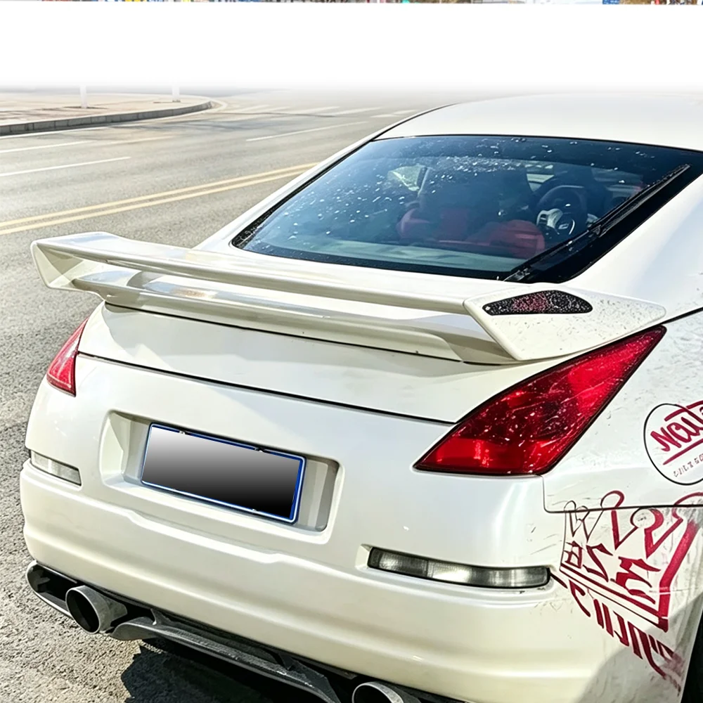 For High quality pure carbon fiber double-layer rear wing spoiler car decoration for Nissan 350Z Z33 model from 2002 to 2008 - view 3