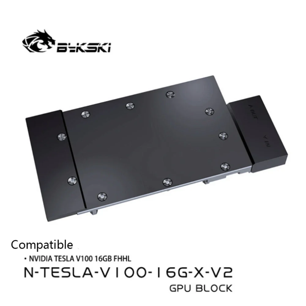 

Bykski GPU Water Cooling Block For TESLA V100 16GB FHHL Video Card, VGA Liquid Cooler Radiator N-TESLA-V100-16G-X-V2