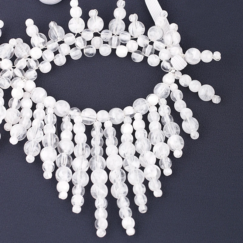 Strass gland voile masques visage complet femmes chaînes masque facial mascarade danse fête Performance Sexy accessoires pour le visage bijoux