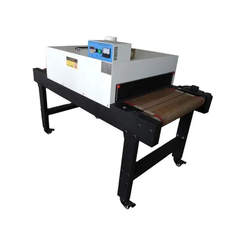 220V 4800W Small T-shirt Conveyor Tunnel Dryer 5.9ft. Long x 25.6