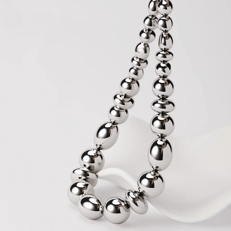 Round bead personalized necklace retro simple size bead necklace necklace necklace necklace accessories for women to wear