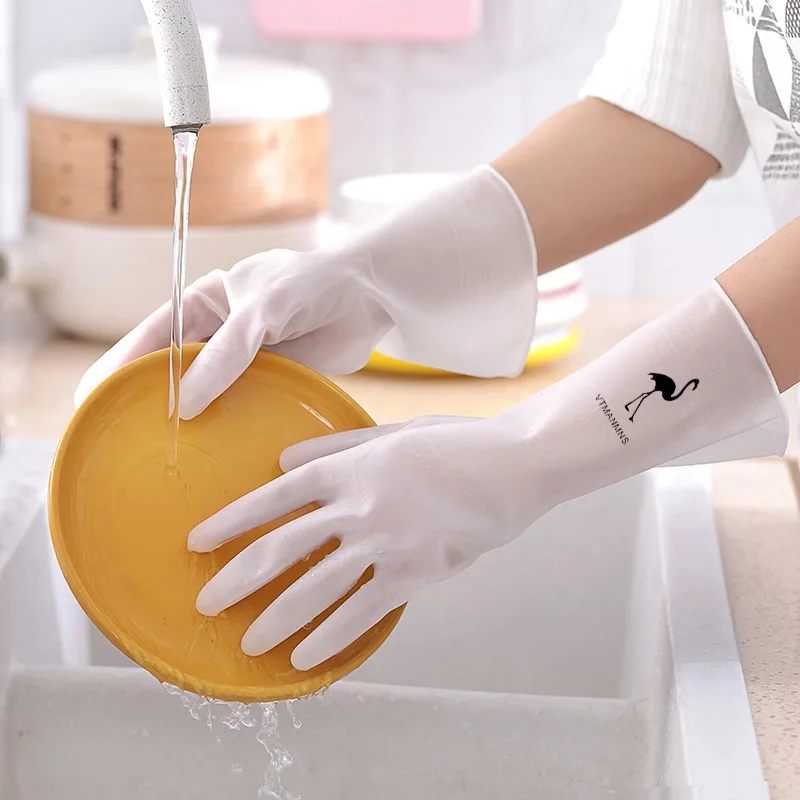 Kitchen Dish Washing Gloves Household Dishwashing Gloves Rubber Gloves for Washing Clothes Cleaning Gloves for Dishes