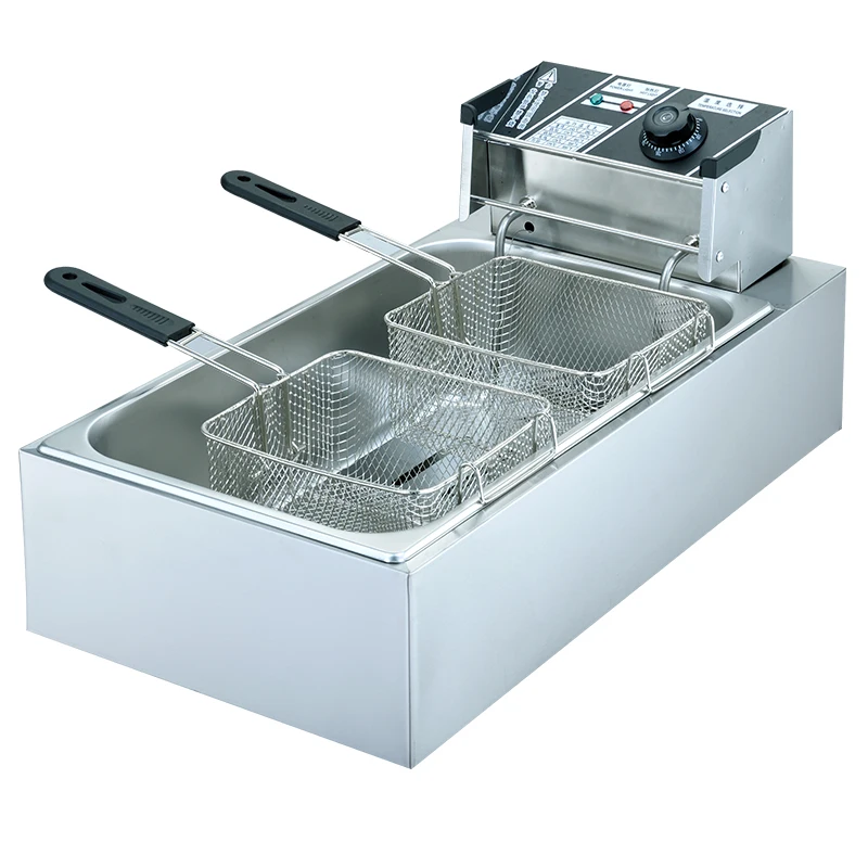 

Электрическая газовая фритюрница с системой фильтрации, фритюрница с латунной масляной емкостью