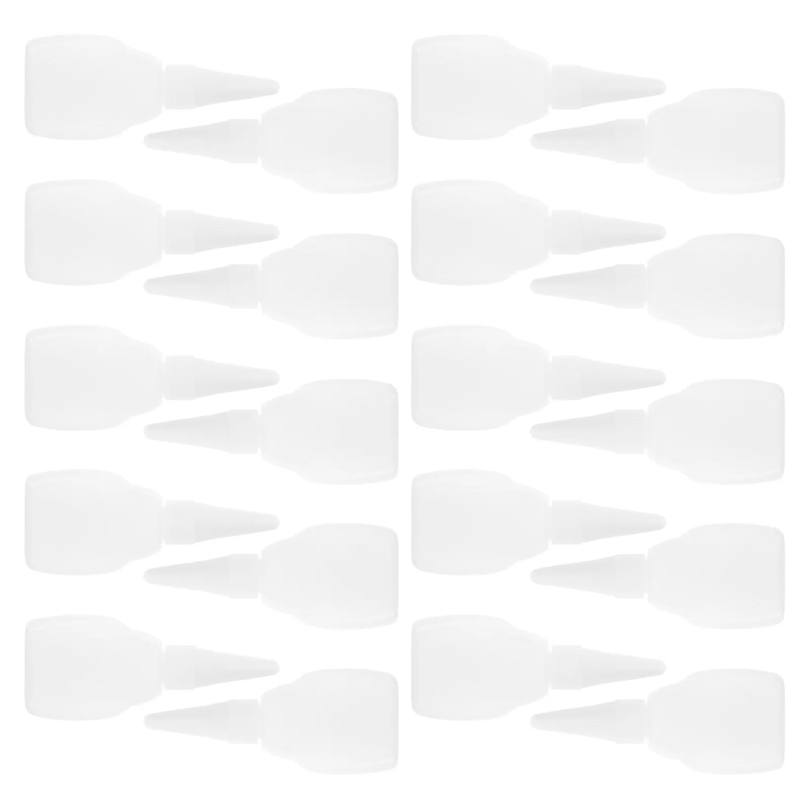 40Pcs Precision Needle Tip Applicator Bottles Clear Plastic Glue Dispensers Refillable Small Nozzle Glue Bottles for DIY