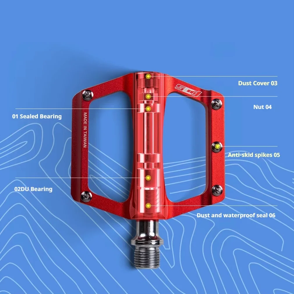 ENLEE Pedal Aluminum Alloy Pedal Mountain Road Bike Bearing Pedal Folding Bicycle General Cycling