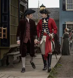 Outlander Season 7 William Cosplay Costume Military Uniform Full Set William Jacket Vest Pants Full Set Custom Made For Men