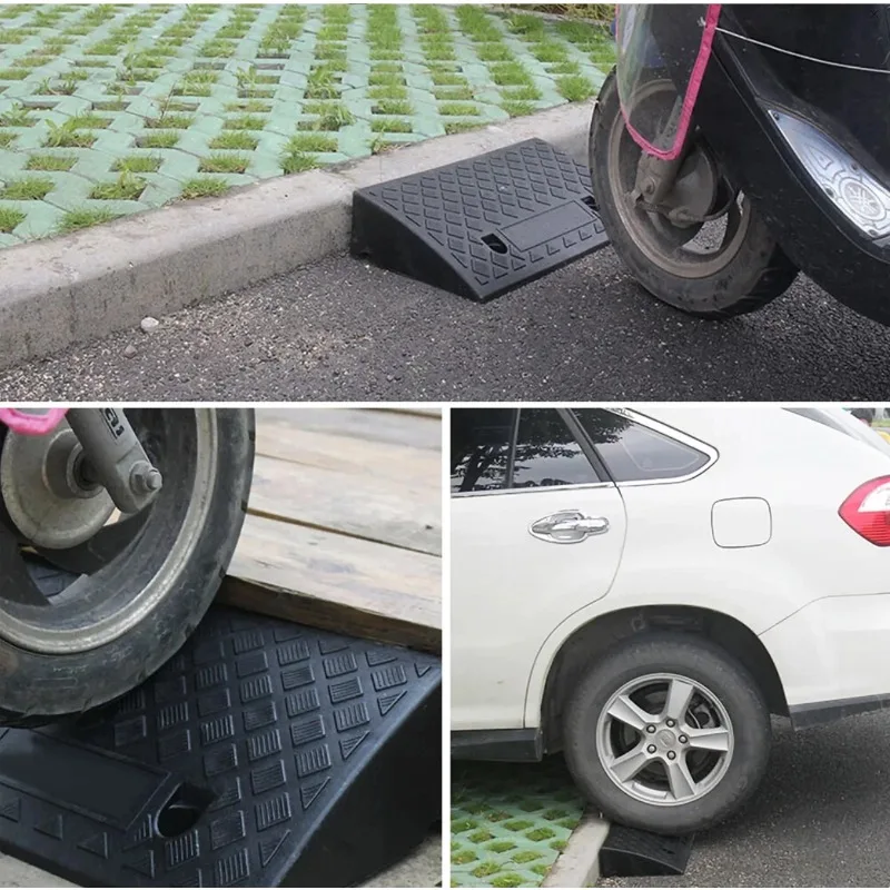 Portable Threshold Ramp 3/5/6/7/8/9/10cm Height Non-Slip Surface Durable Ramp for Car Motorcycle Wheelchair Scooter Pets Access image 4