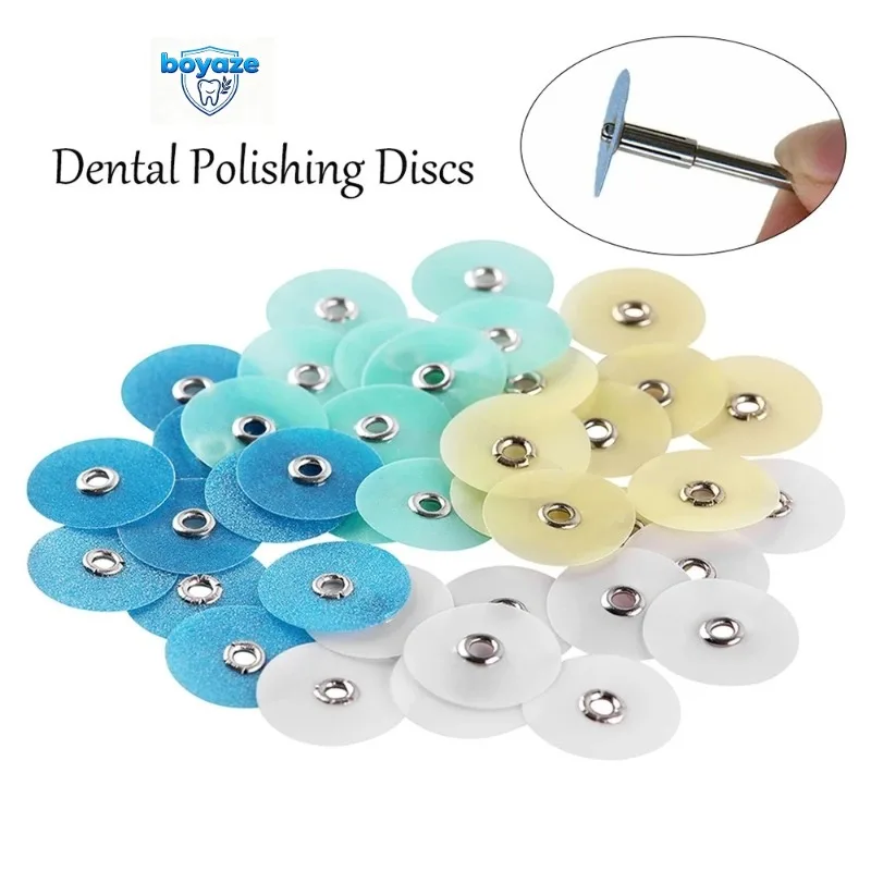 5Box  40/80Pcs Dental Polishing Disc Gross Reduction Contouring Mandrel Stripes Set Dental Consumables Stripes   Dropship