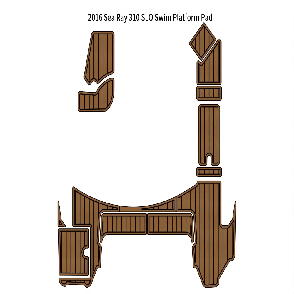 

2016 Sea Ray 310 SLO Swim Platform Pad Boat EVA Teak Floor SeaDek Gatorstep Style Self Adhesive dwseghhccty56ryy