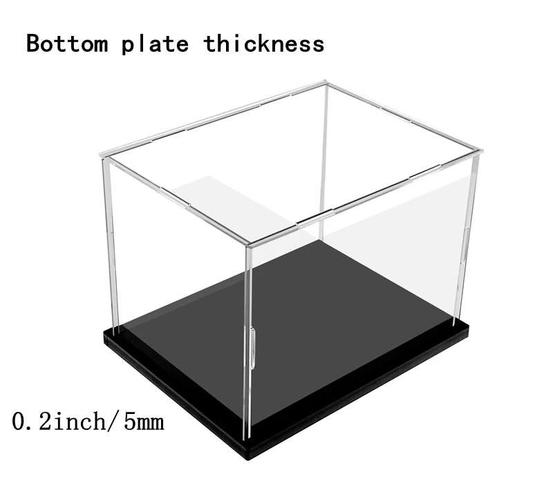 Transparent acrylic display box assembly collection box replaces glass box for displaying action dolls, home storage, and organi