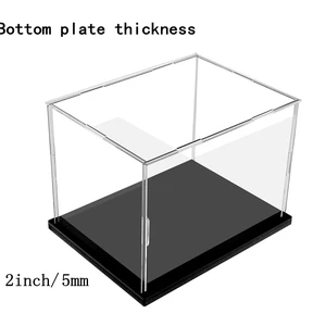 صندوق عرض أكريليك شفاف ، صندوق تجميع التجميع ، يحل محل الزجاج ، توليد دمى العمل ، التخزين المنزلي ، العضوية أعلى 8 بيع الاكريليك مربع عرض موقف - No6