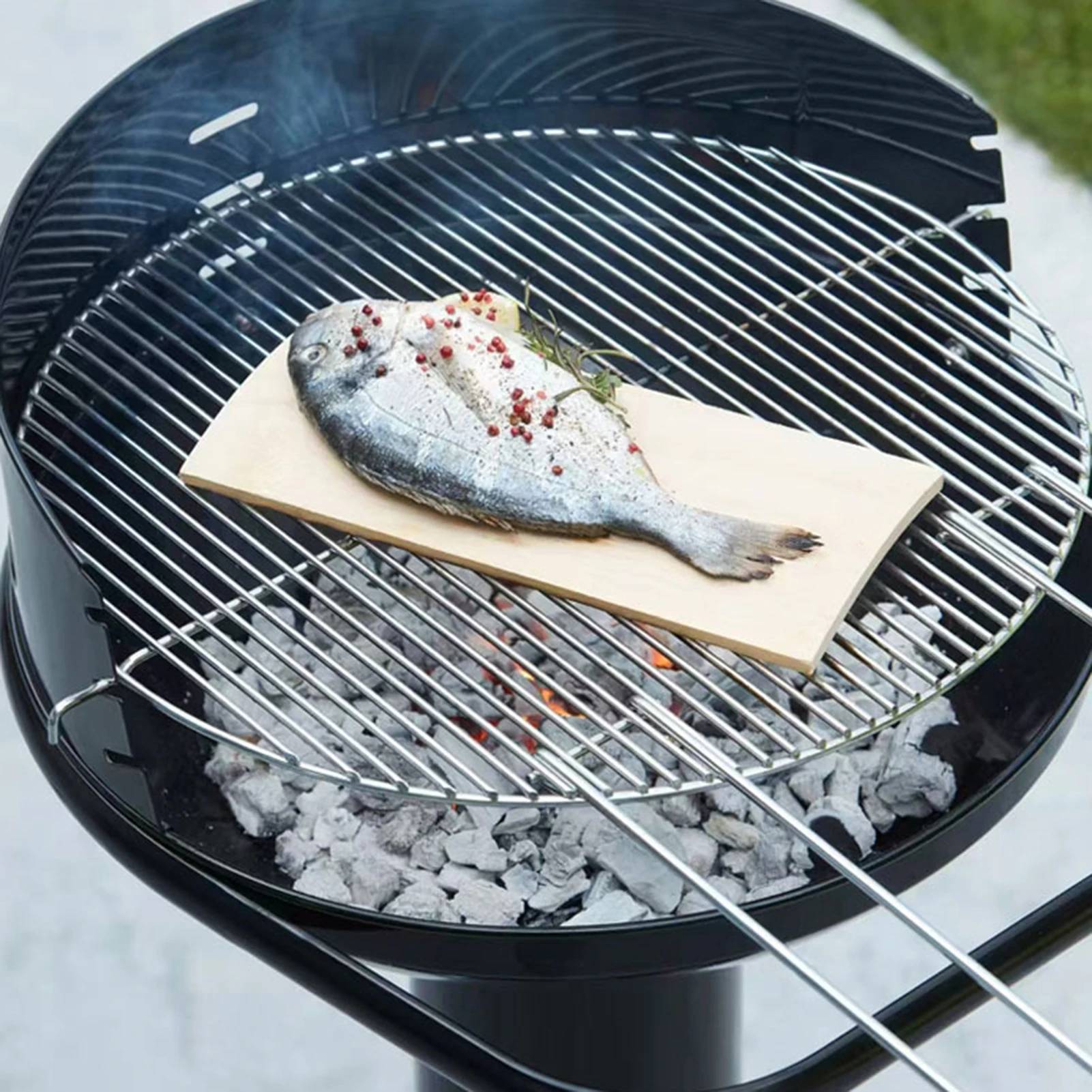 

Круглая сетка для гриля для барбекю из нержавеющей стали, домашние сетки для жарки, инструмент для гриля с беконом, железные сетки, аксессуары для барбекю, антипригарный коврик для барбекю, сетка