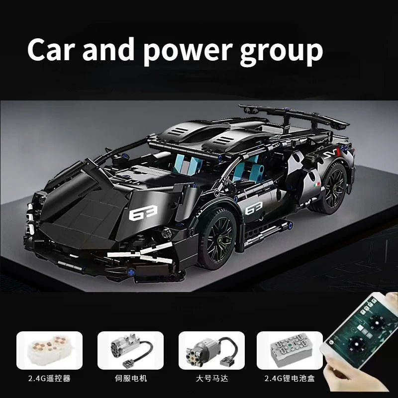 1280 PCS Technologie 1:14 Supercar bouwstenen Monteren baksteen auto speelgoed cadeaus voor jongens cadeaus voor kerstcadeaus