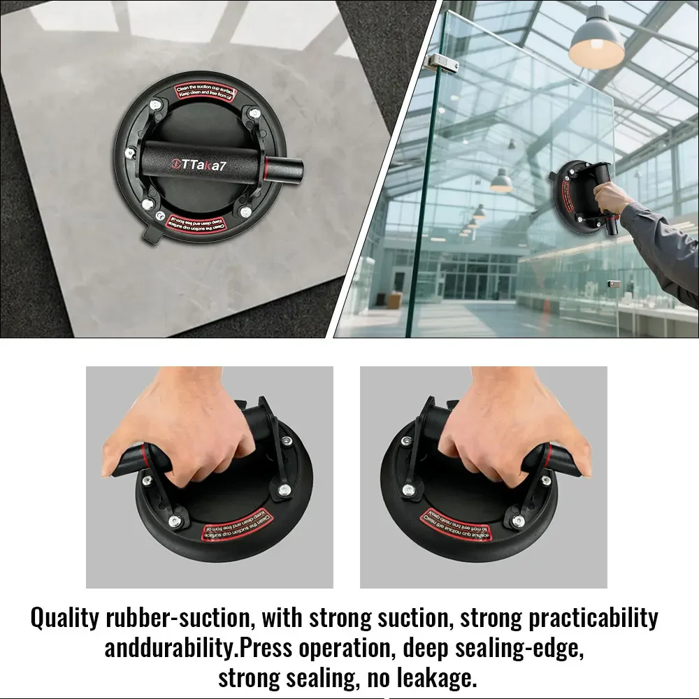 

New Vacuum Suction Cup 200kg Loading Capacity Heavy Duty Vacuum Spreader for Tile Adsorption Granite Glass Lifting 8 Inch Cup