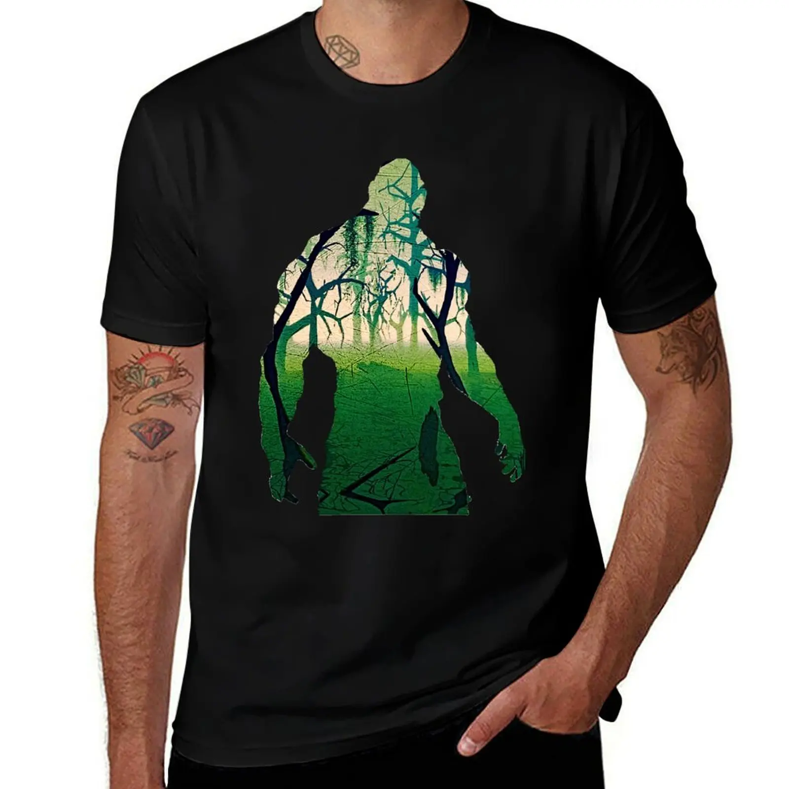 

Funny Gift Swamp Thing Classic Fan T-Shirt Large Size Soft Cotton T-Shirt