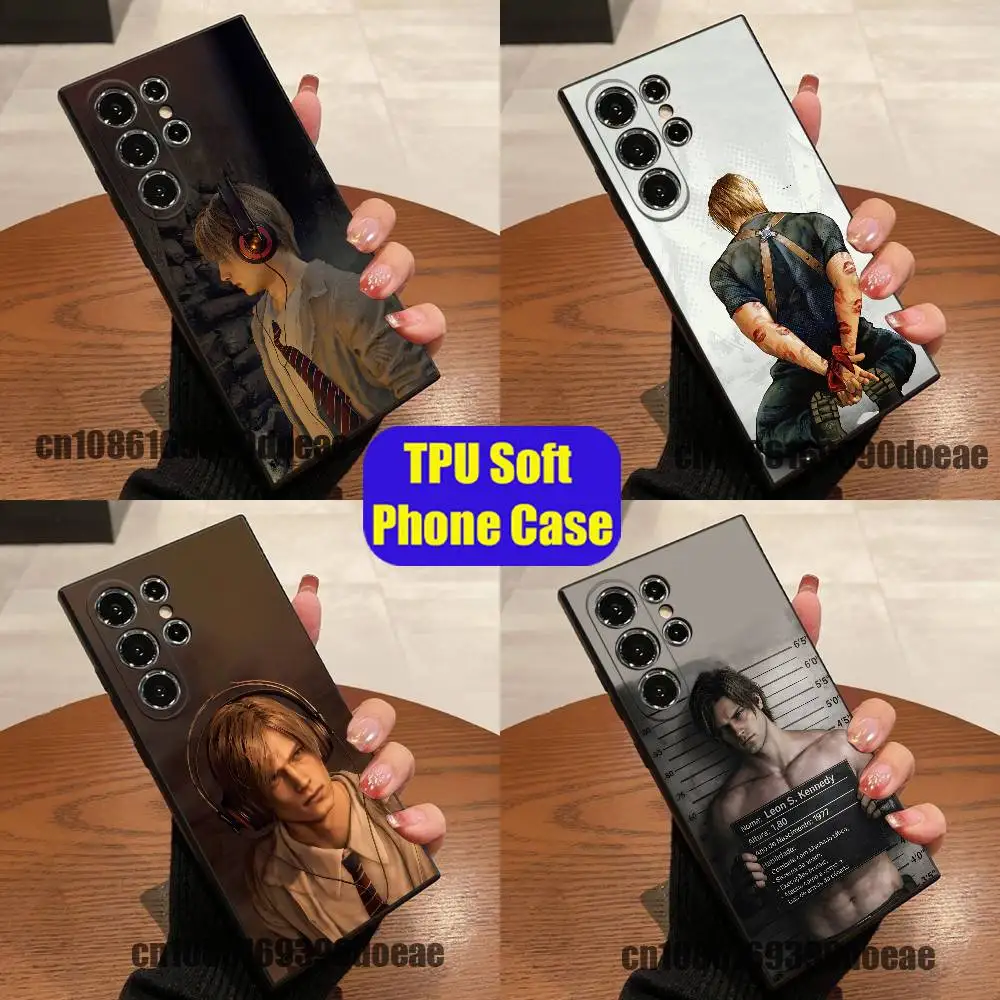 For L-Leon Kennedy Resident Evil 9 RE9 Phone Case For Samsung S22,S24,S20,S25,S23,S30,S26,Ultra,Plus,Fe,Lite Custom Tpu Cover