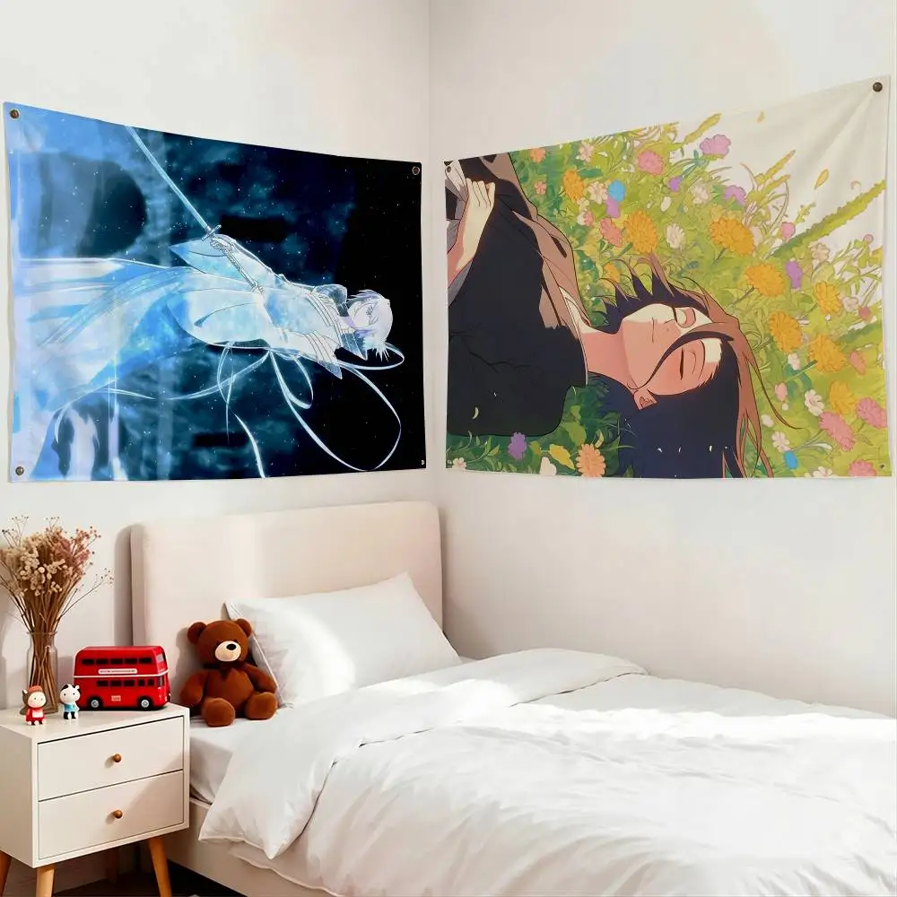 Rukia Kuchiki Bleach Flags for Bedrooms Home Decor Items Outdoor Decors Garage Decoration Flaga