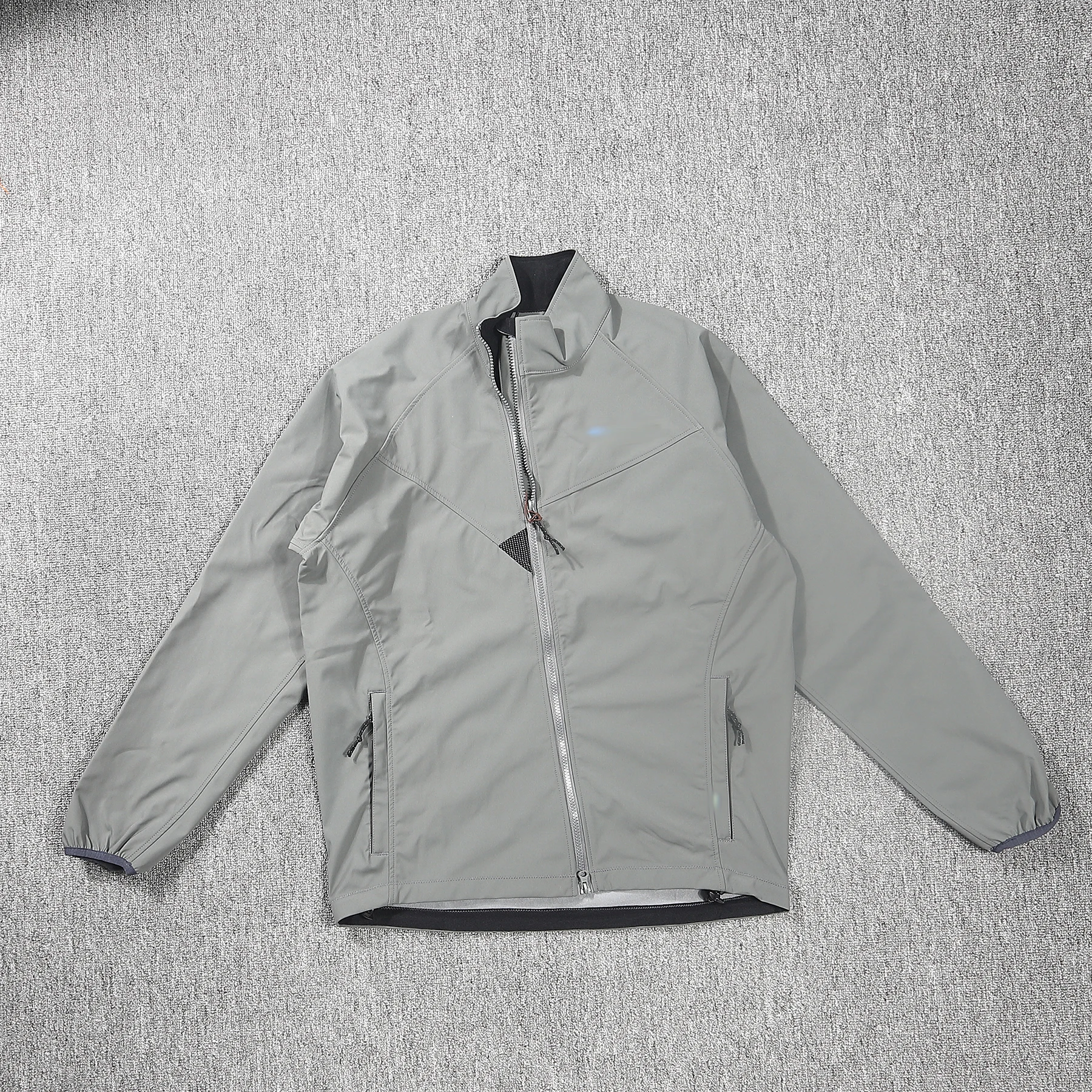 

Мужская уличная ветрозащитная куртка приталенного кроя с воротником-стойкой на молнии, водонепроницаемая, теплая, с длинными рукавами, из смесового полиэстера и спандекса