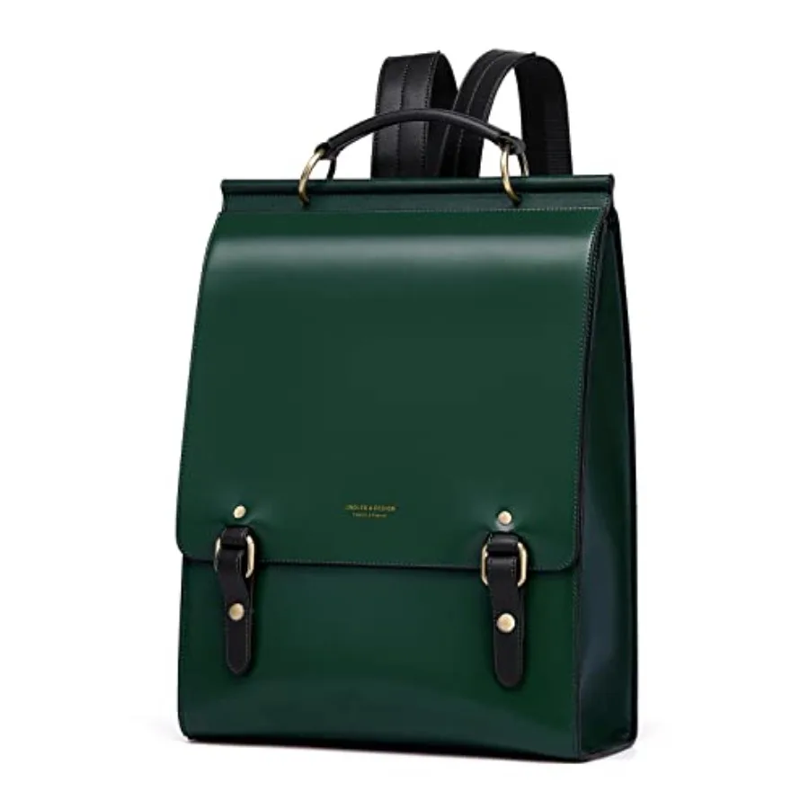 

Leather Backpack Purse For Women Fashion Ladies Vintage Bags Casual College Travel Backpacks Large bag Green