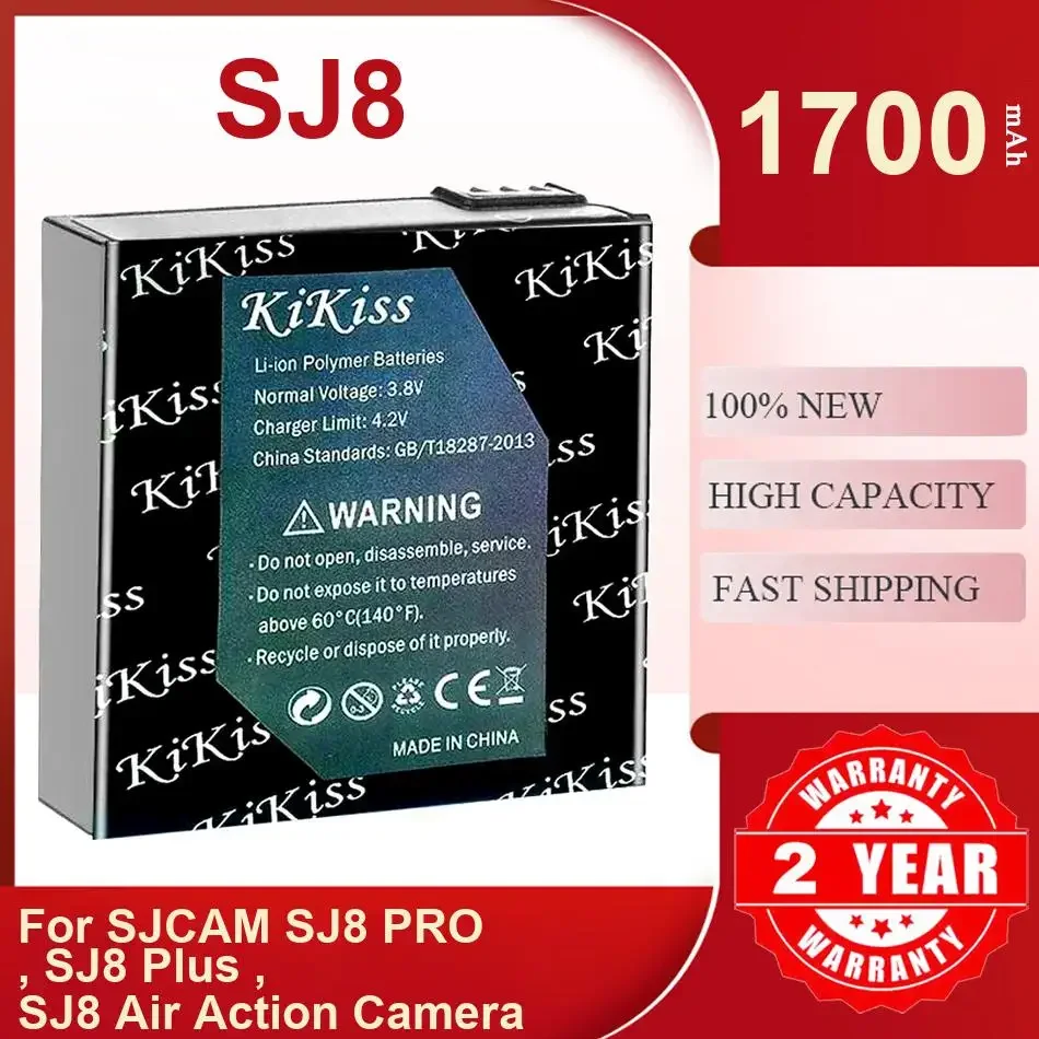 High-Performance Camera Battery For SJCAM SJ8 PRO SJ8 Plus SJ8 Air Action Camera,SJ8,1700mAh