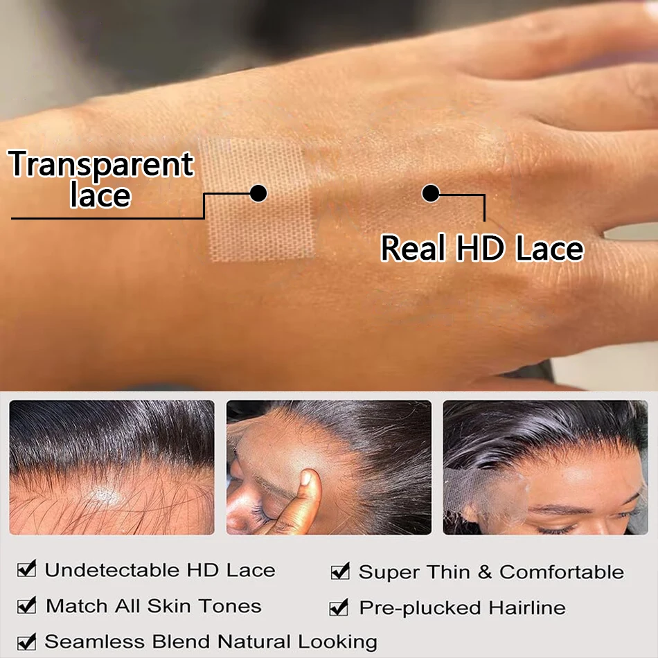 200 الكثافة 13x6 Hd موجة عميقة شعر مستعار أمامي 32 34 36 بوصة غلويليس الباروكات 100% شعر الإنسان موجة المياه مجعد الدانتيل شعر مستعار أمامي للنساء