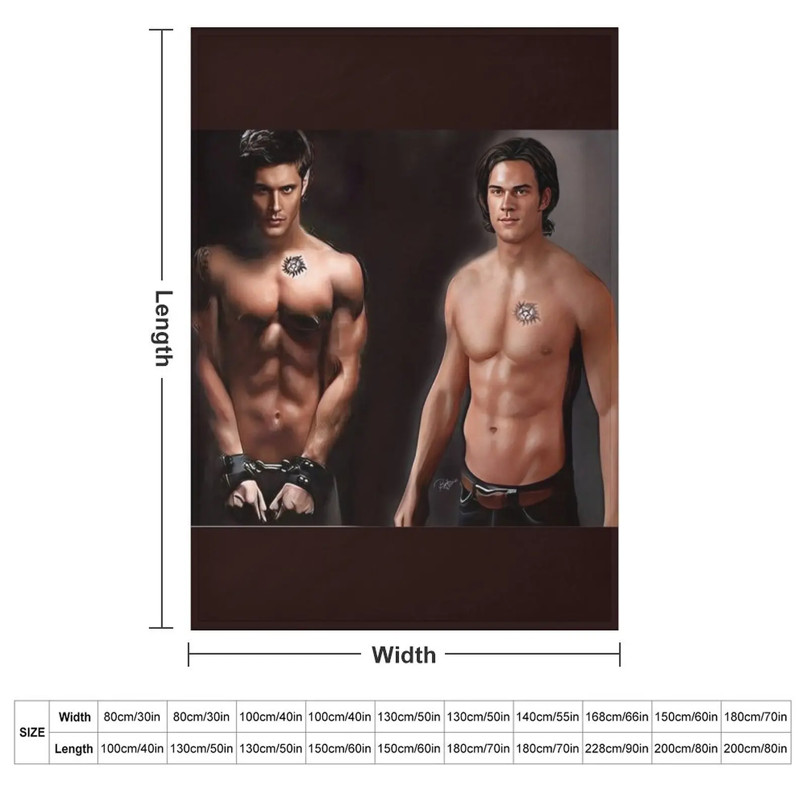 SUPERNATURAL - Winchester brothers Throw Blanket for sofa Summer Beddings Travel Thermal Sleeping Bag Plaid on the sofa Blankets
