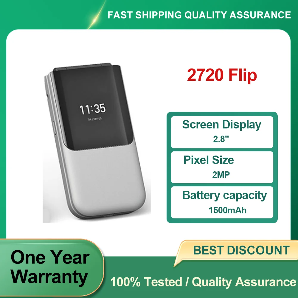 スマートフォン・携帯電話 【お買い得】Nokia 2720 4G Flip ガラケースマホ
