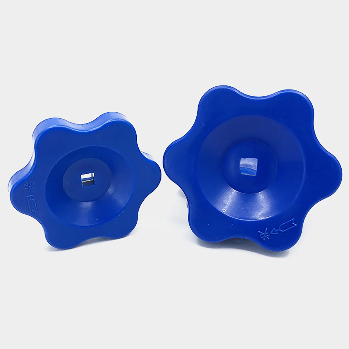 Manopola dell\'interruttore della valvola della maniglia del foro quadrato del fiore di prugna/maniglia esagonale della stella/volantino di plastica