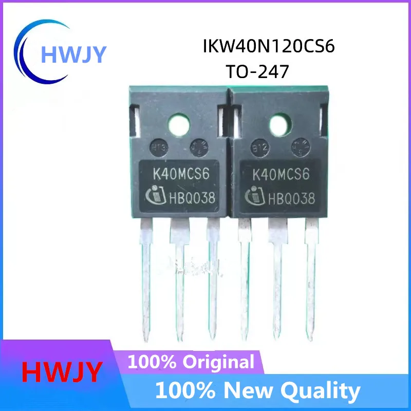 5-10Pcs 100% New  IKW40N120T2 K40T1202 IKW40N120CS6 K40MCS6 TO-247-3 IKW40N120H3 K40H1203 TO-247AC-3 chips ic