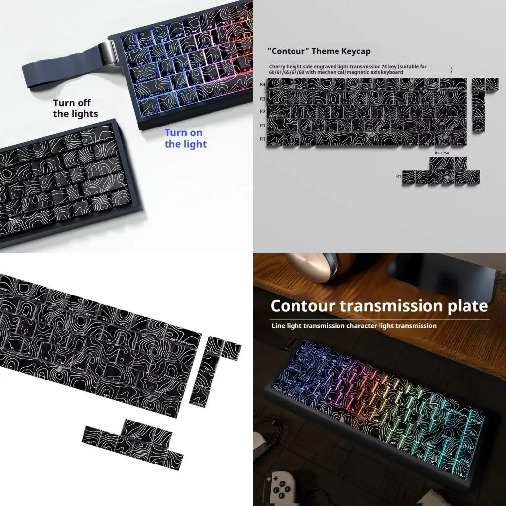 

96GE 64/74 CONTOUR3.0 Оригинальный профиль клавишные клавиши боковой печать с подсознанением красителя с подсознанением клавиш
